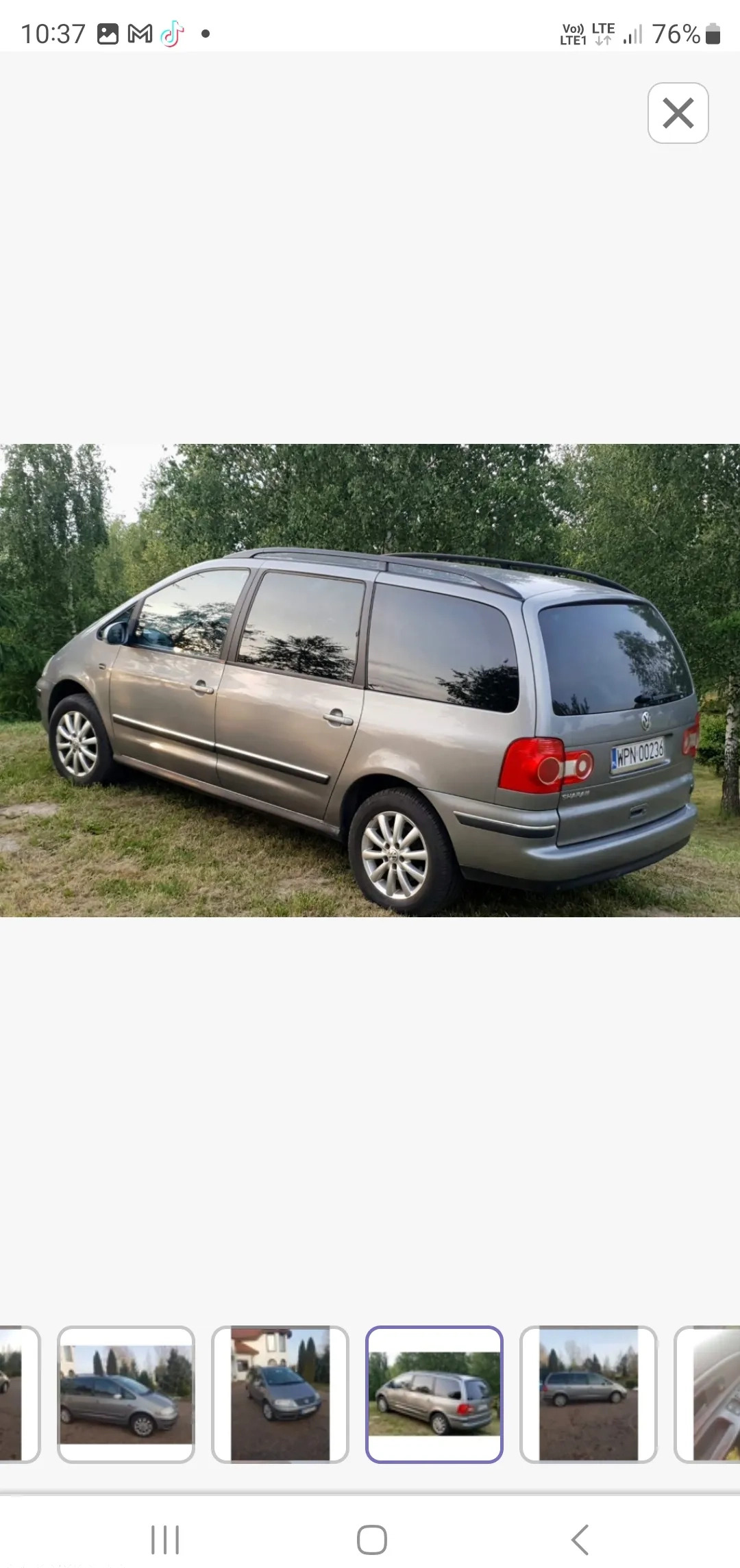 Volkswagen Sharan cena 19500 przebieg: 272000, rok produkcji 2005 z Jarosław małe 232